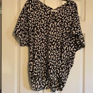 Lush animal print blouse